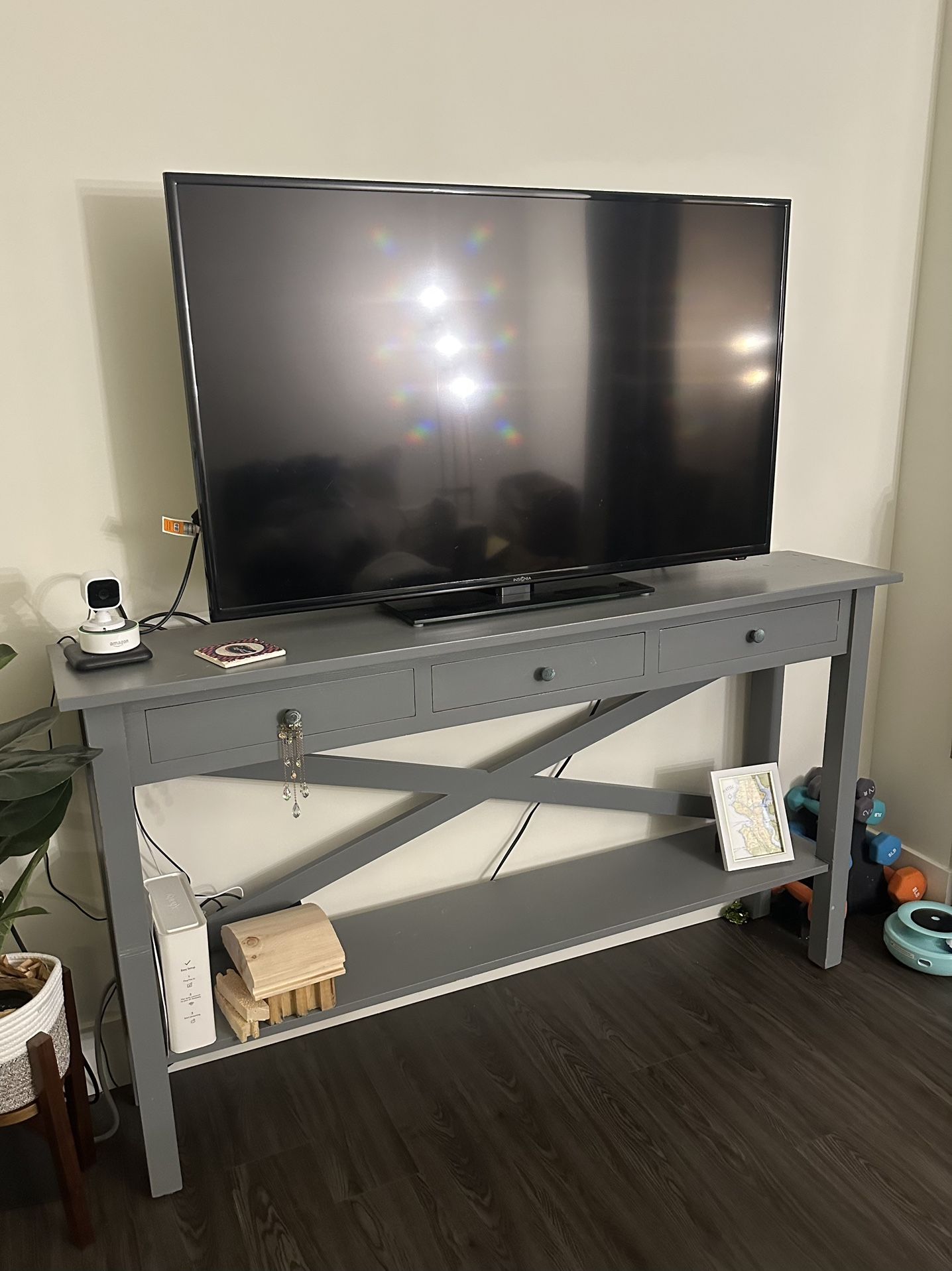 Solid Wood Console Table w/ Drawers