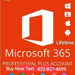 Microsoft Office 365/2021 Lifetime No Subscription  Fee