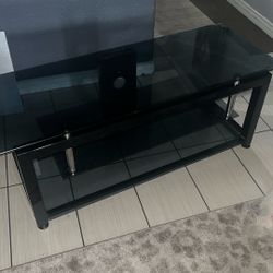 TV Stand Black With tented Glass