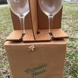 Crystal Princess House Branded Glasses
