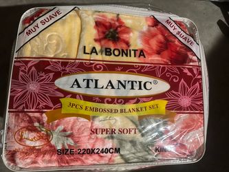 Atlantic La Bonita 3-Piece King Blanket Set