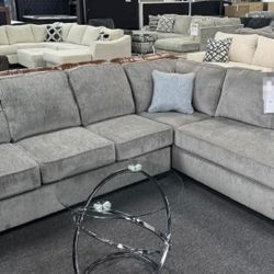 Brand New/,Gray Sectional, Seccional, Couch// Delivery Available 