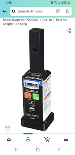 1.25" To 2" Tow Hitch Adapter
