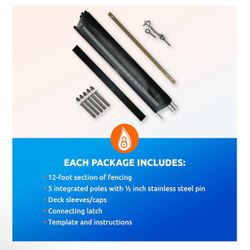 Pool Fence DIY by Life Saver Fencing Section Kit With Self Closing Gate