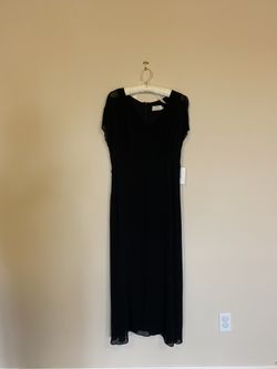 Long black maxi dress by Caren Disée size 8