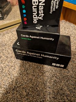 3 boxes of Cards against humanity