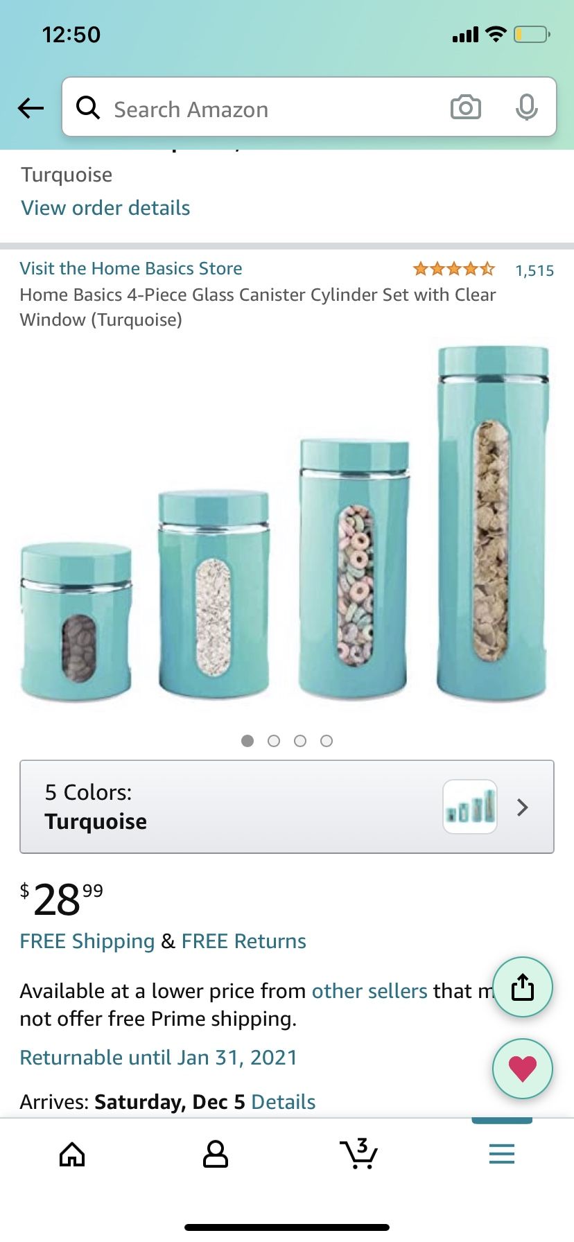 Tiffany Blue Storage Containers