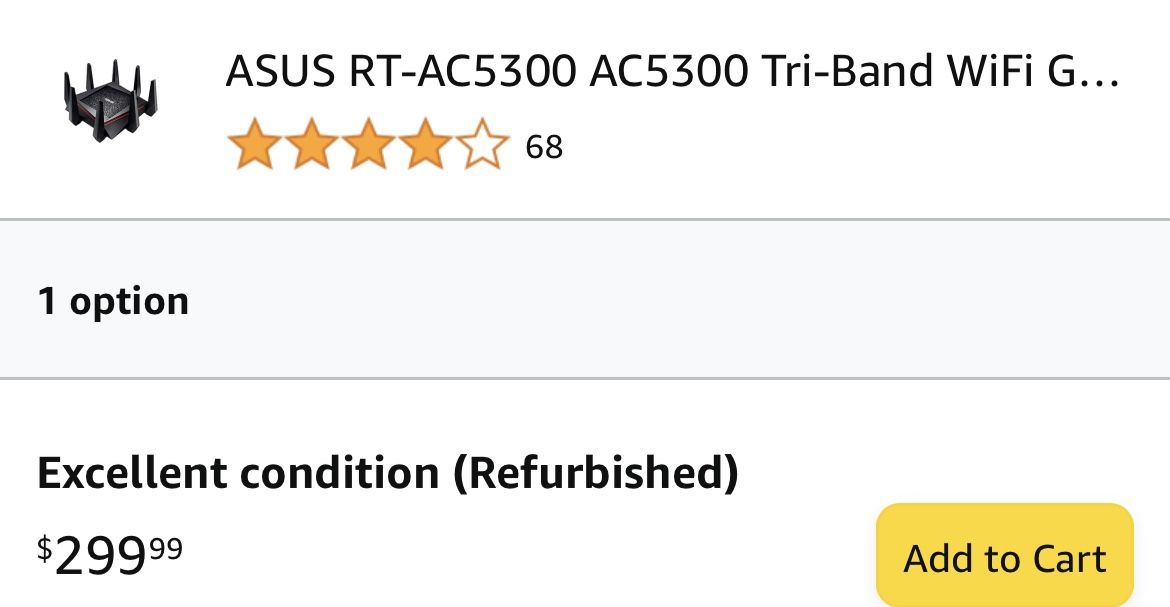 Asus RT-AC5300 Router (Will Take Offers)