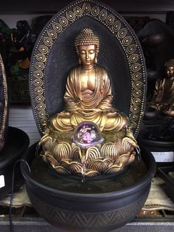 Buddha fountain 17 inches tall