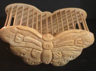 Awesome carved bone butterfly 🦋 cricket  cage