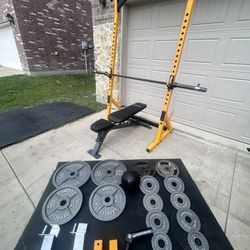 Rack/bench/bar/weights/attachments