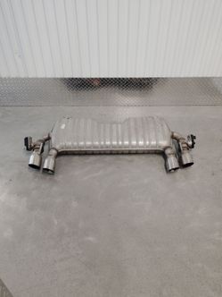 Quad Tip Rear Muffler Exhaust System