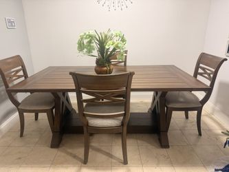 Juego de comedor de madera sólida