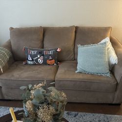 Couch set gently use pet free for 2 1/2 years