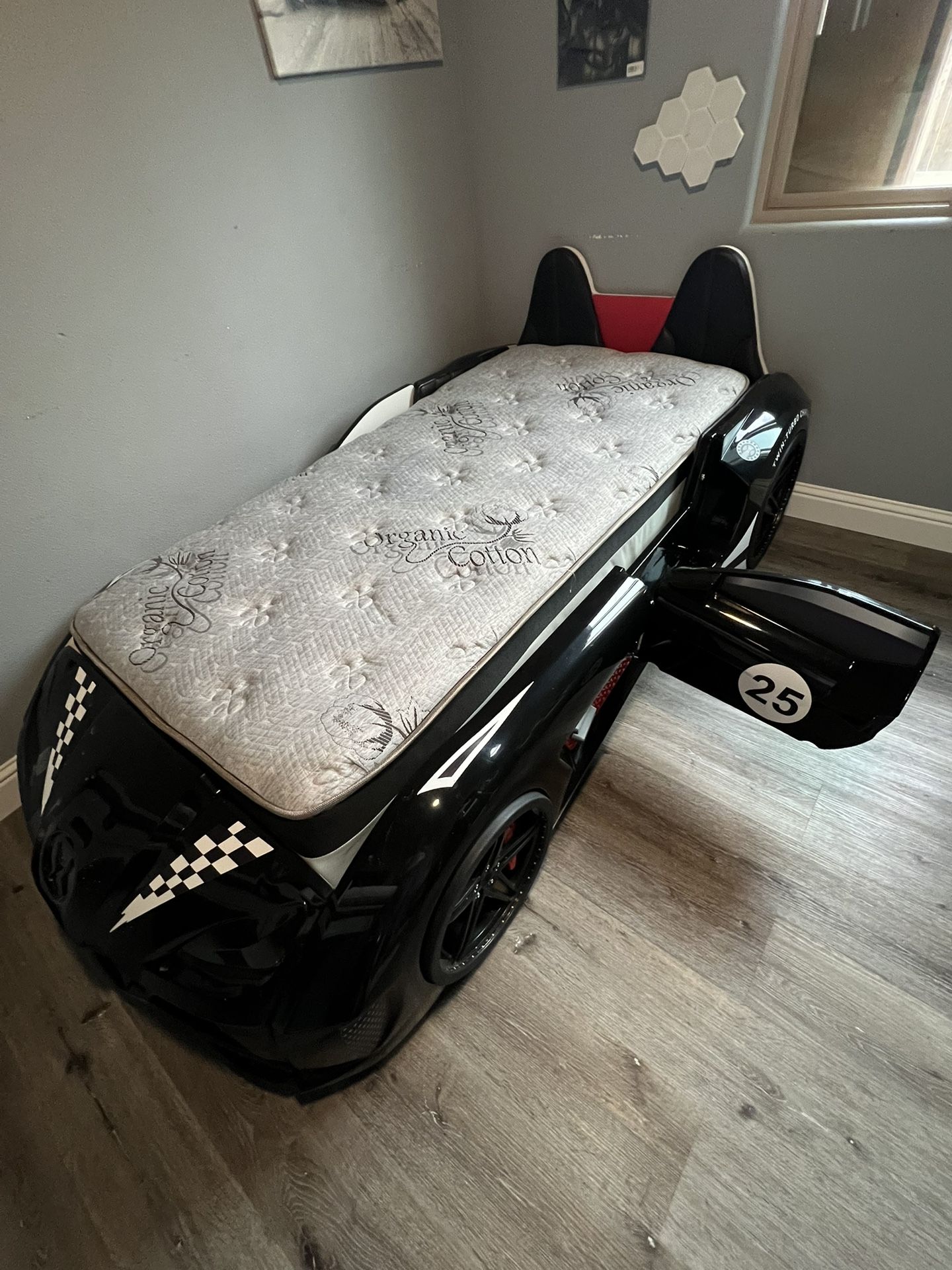 A Car Bed DOES NOT INCLUDE THE MATTRESS