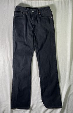 Vtg Levi's 517 Black Bootcut Jeans Men's 33x34 (Measures 30x34) Made in USA 534 Stamp 100% Cotton