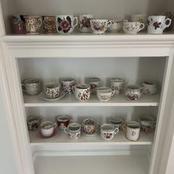 Set of Beautiful and Various Mustache Cups in Excellent Condition 27 at $5 each or all for one discounted price Smoke and pet free household