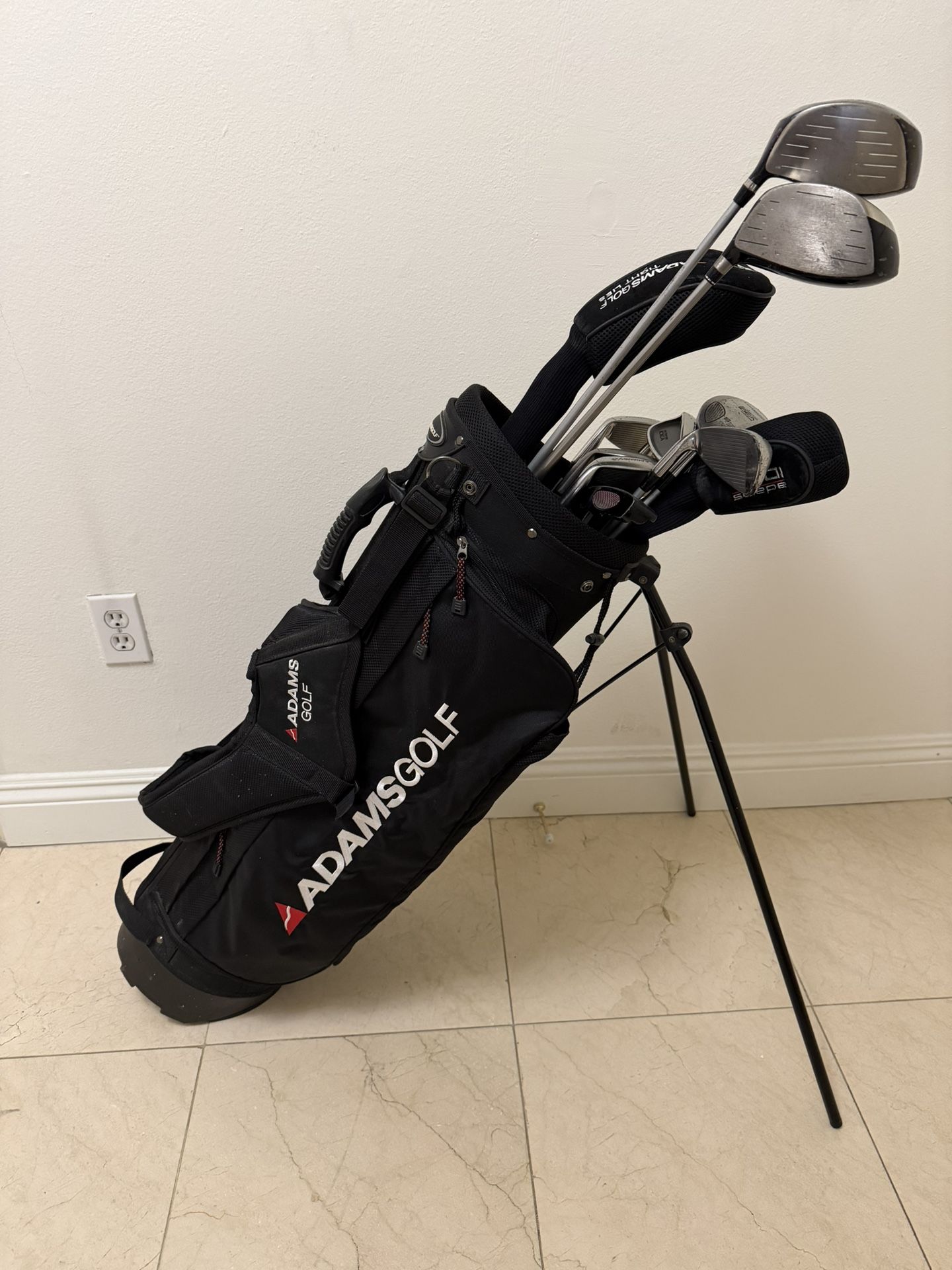Adams Golf Clubs and Bag