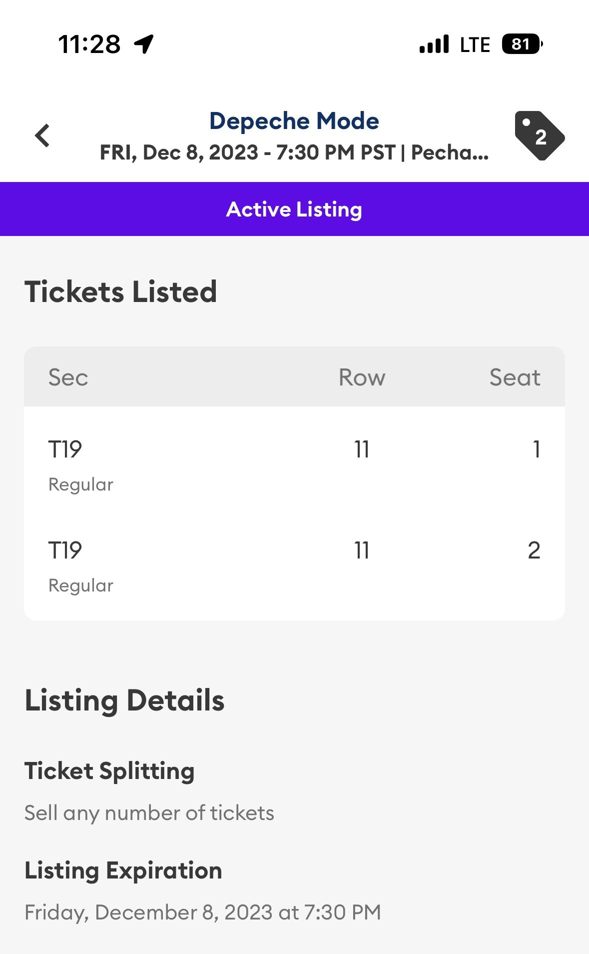 Depeche Mode Tickets