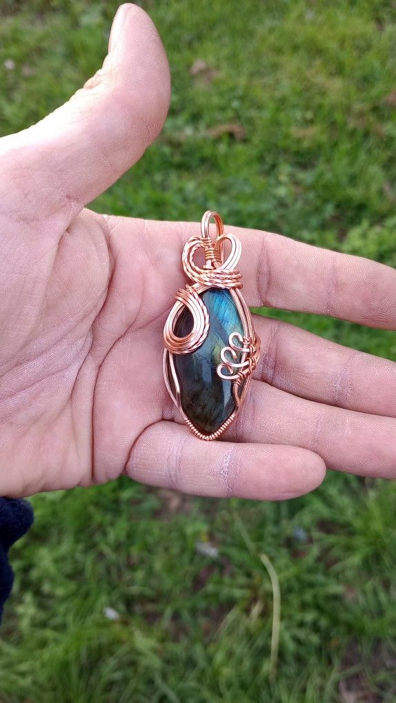 Handwrapped Labradorite Pendant