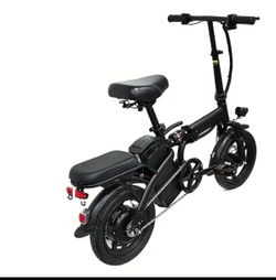 Black Folding Electric Bike