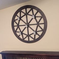 Wooden Wall Tea Candle Holder