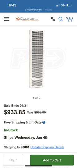 Monterey Williams 25btu Wall Heater