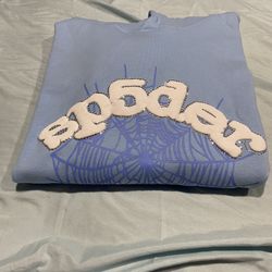 Baby Blue Spider Hoodie XL