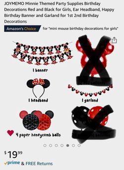 Minnie Mouse Birthday Decorations