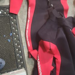 Wetsuit Like New And New Fishing Pole