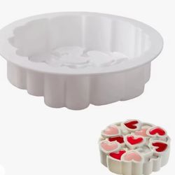 Heart Silicone Molds Candy Heart Shape Mold Rose Design French Mousse For Chocolate Decor Pastry