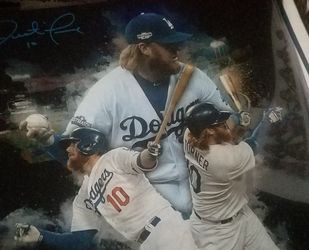 Dodgers justin Turner edit autograph