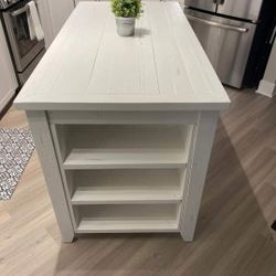 Kitchen Farmhouse Bar Table W/ Storage