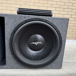 15"Skar Audio Vvx in ported box and kicker 1,200w Mono amp