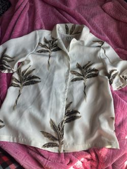 White Button Up Top