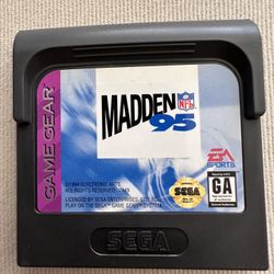 Madden 95 NFL for the Sega Game Gear Video Game 