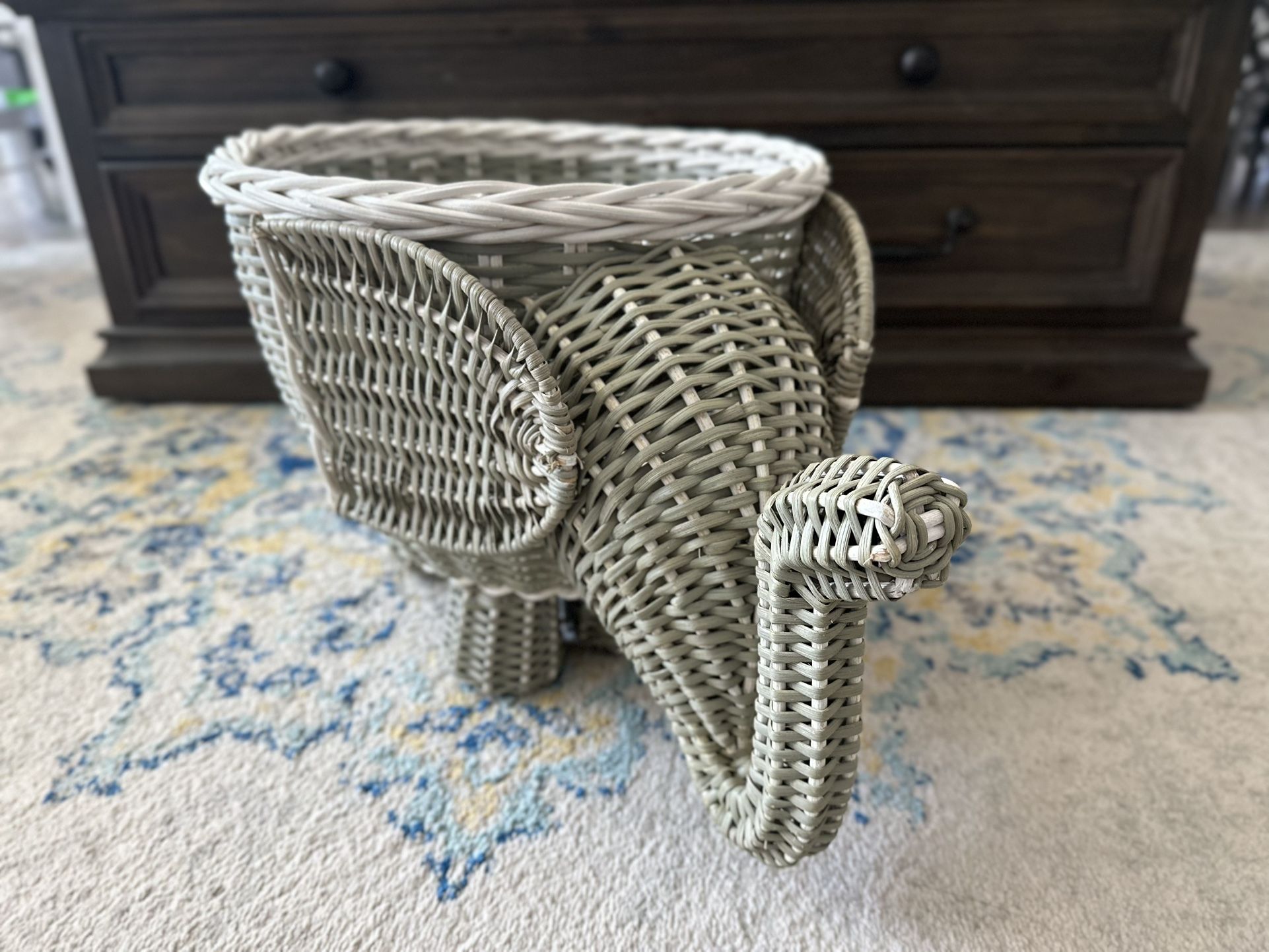 Pottery Barn Elephant Nursery Basket
