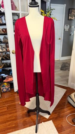 Women’s burgundy tunic jacket
