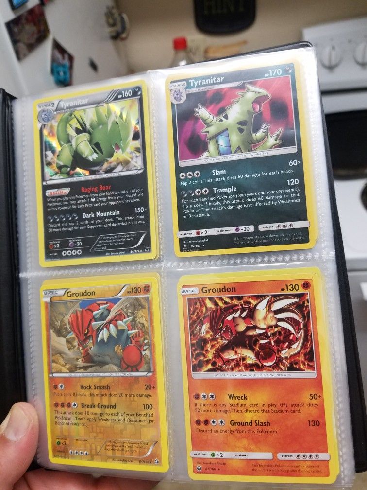 Pokemon collection binder full of rare cards
