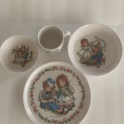 Vintage Jack and Jill Dishs Set Kids