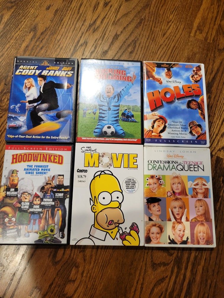 Movies!  6 DVDs