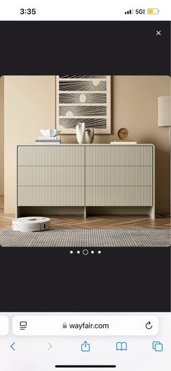 BRAND NEW ASSEMBLED Wayfair Beige Dresser
