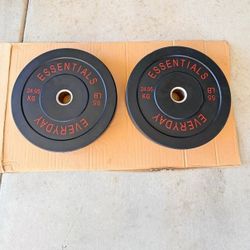 New 55lb Bumper Plates 