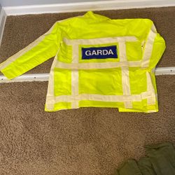 Collectible Irish Garda Police Rain Jacket, (new)