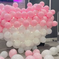 Brand New Heart Ballon With Light