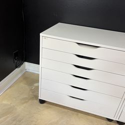 IKEA ALEX Drawer Unit on Casters (White) Salon Use