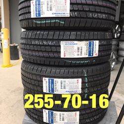 4 NEW tires 255/70/16 Kumho