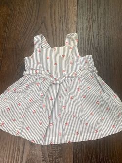 Girls anchor red white and blue dress size 3 months by carters #14