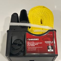 🔩 HUSKY 30 FT. HEAVY-DUTY RATCHET STRAPS – PREMIUM QUALITY 🔩