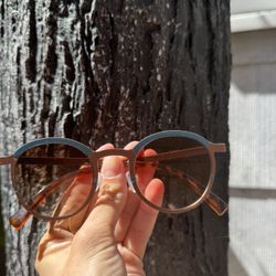 Brown and Blue Polarized Sunglasses